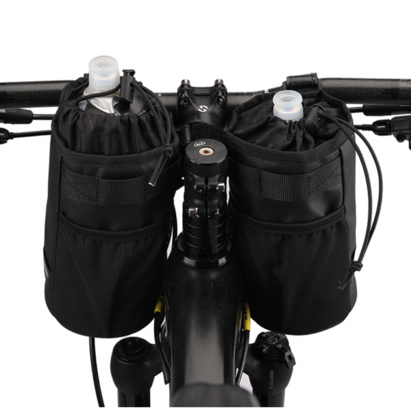 Rhinowalk isolierter Fahrrad Flaschenhalter, Getränkehalter Fahrrad, Wasserflaschenhalter,  Trinkflaschenhalter Fahrrad mit Netztaschen für MTB, Rennräder,  Rollstuhl, Getränkehalter für Kinderwagen - campiix
