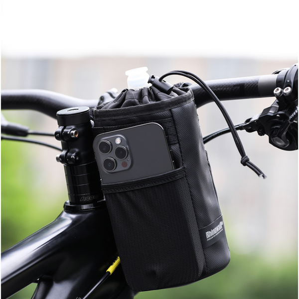 Rhinowalk isolierter Fahrrad Flaschenhalter, Getränkehalter Fahrrad, Wasserflaschenhalter,  Trinkflaschenhalter Fahrrad mit Netztaschen für MTB, Rennräder,  Rollstuhl, Getränkehalter für Kinderwagen - campiix