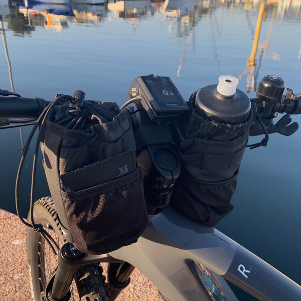 Rhinowalk isolierter Fahrrad Flaschenhalter, Getränkehalter Fahrrad, Wasserflaschenhalter,  Trinkflaschenhalter Fahrrad mit Netztaschen für MTB, Rennräder,  Rollstuhl, Getränkehalter für Kinderwagen - campiix