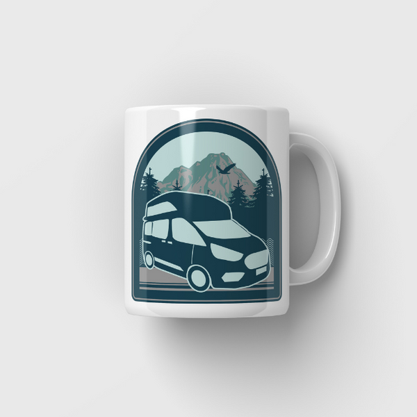 Tasse mit Camping Motiven 5 Varianten - campiix