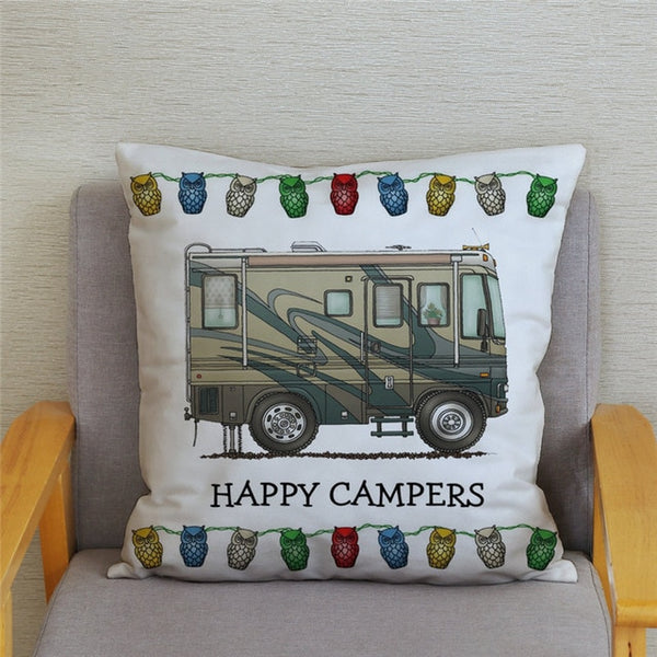 Kissenbezug Happy Camper 45x45cm 2 Stück - campiix