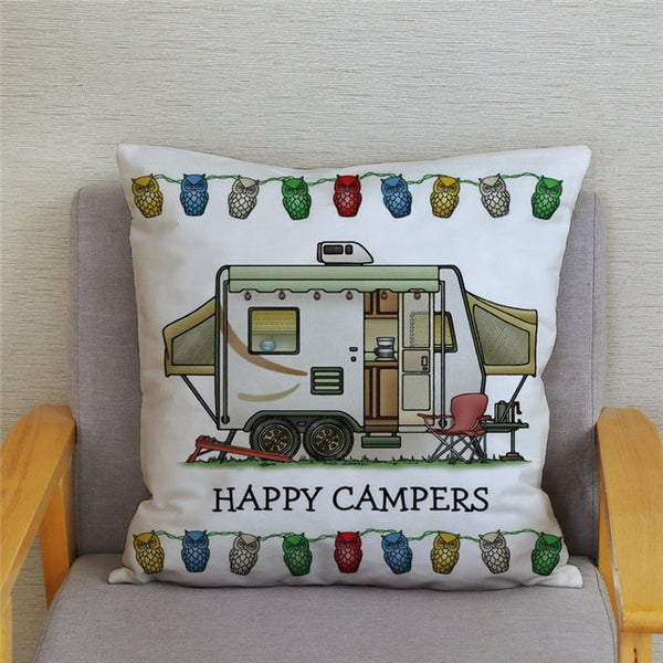 Kissenbezug Happy Camper 45x45cm 2 Stück - campiix